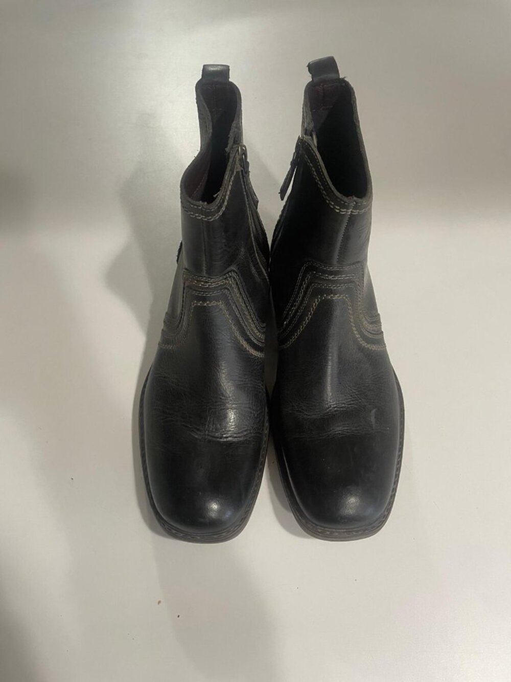 Roan by Bed Stu Crestone II Mens Gray Leather Casual Dress Boots